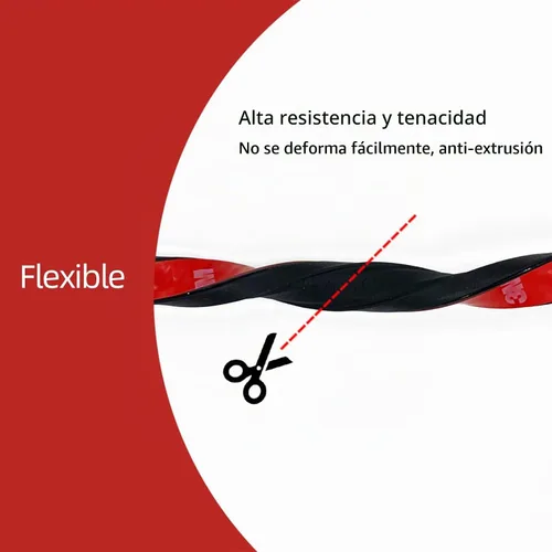 Vista 5 de Tira de sellado de goma de espuma, autoadhesivo rectangular de goma EPDM para RV, barco, automóvil, camión, marina, puertas de garaje/ventana y más
