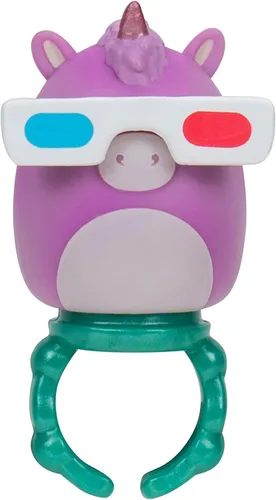Vista 6 de Squish-a-longs Paquete de 25 – Serie 1 – (25) Mini-Squish de 1 pulgada con 5 accesorios, anillo y guía de coleccionista – Colecciona, intercambia