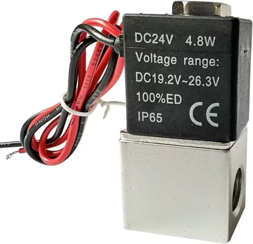 Vista 8 de AOPANDA 1/4inch DC 12V 2 vías normalmente cerrada válvula de aire electromagnética eléctrica, acero inoxidable