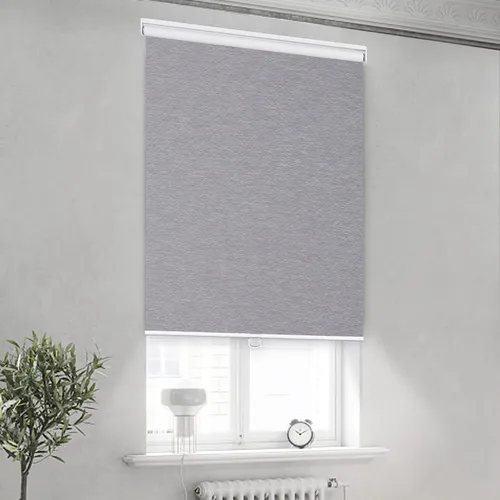 Vista 8 de Persianas enrollables opacas para ventanas, persianas enrollables inalámbricas con cenefa de cassette, persianas de ventana de jacquard a rayas