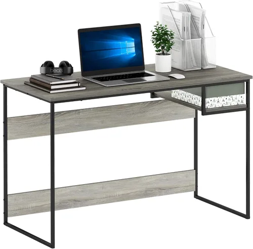 Vista 12 de Furinno Simplistic - Escritorio de 32 pulgadas de ancho, escritorio para Pino ámbar