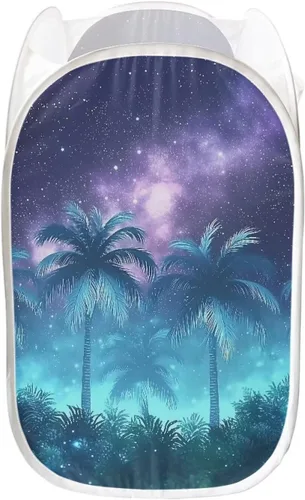 Vista 14 de AFPANQZ Cesta plegable de malla para ropa sucia, plegable, portátil, para guardar lugar para el hogar, fácil de plegar para viajes, 13.5 x 13.5 x 21