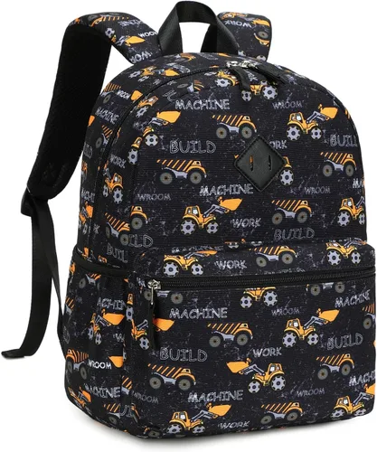 Vista 10 de Mochila Abshoo para niños y niñas, mochila escolar para niños pequeños, Negro