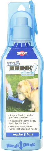 Vista 4 de Ethical Pet Handi-Drink - Bebedero regular para mascotas, 17 onzas, color azul