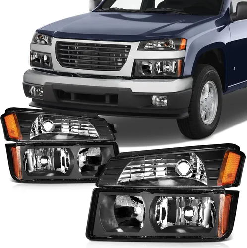 Vista 10 de SCITOO - Conjunto de faros delanteros compatibles con Chevy AVEO 2004-2008, carcasa cromada transparente en par, GM2502241