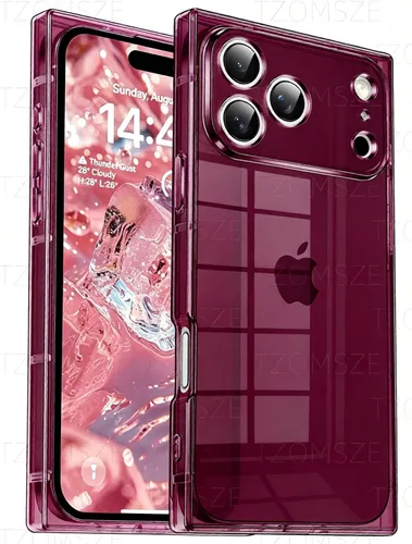 Vista 35 de Tzomsze Funda compatible con iPhone Air Clear, protección de cámara, esquinas reforzadas, TPU delgada, a prueba de golpes, para mujeres y niñas, 6.5