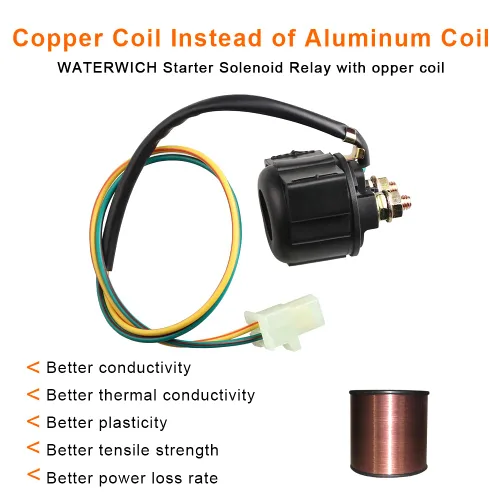 Vista 4 de WATERWICH Relé solenoide de arranque compatible con Honda 300 Fourtrax TRX300 TRX300FW 2X4 4x4 1988 1989 1990 1991 1992 1993 1994 1995 1996 1997