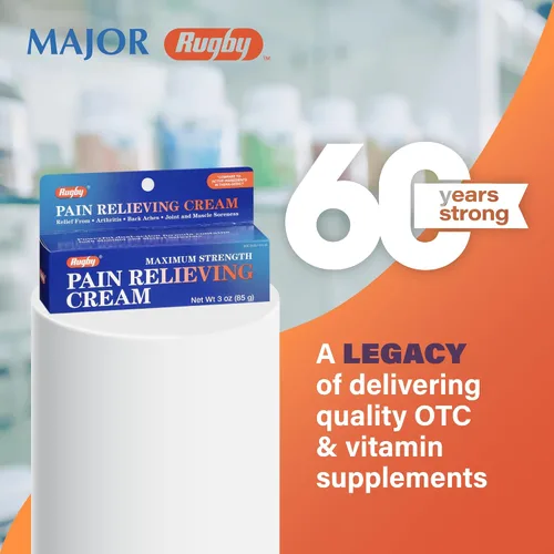 Vista 6 de Crema de Alivio del Dolor de Fuerza Máxima Rugby - Hecha con Mentol y Salicilato de Metilo - Ofrece Alivio Temporal del Dolor en Articulaciones