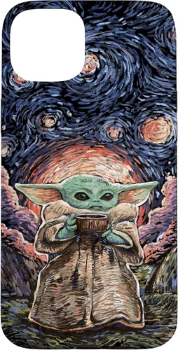 Vista 9 de Star Wars: The Mandalorian The Child Starry Night Style - Carcasa para iPhone 17