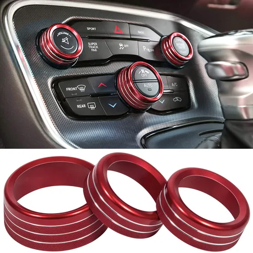 Vista 9 de Interruptor de aire acondicionado, perilla de botón de CD para Dodge Challenger Charger Chrysler 300 300s 2015-2024, para Ram 2013-2018, accesorios