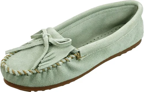 Vista 12 de Mocasín Minnetonka Kilty de gamuza para mujer Tela Arizona