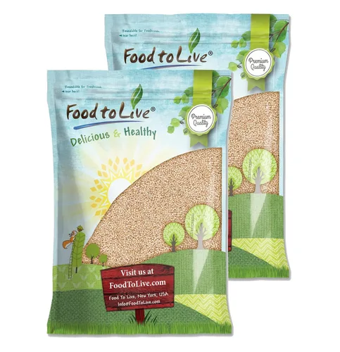 Vista 9 de Food to Live Sorgo blanco italiano de grano entero, 1 libra – Granos blancos de primera calidad. Semillas milo crudas. Vegano, Escoba de maíz a