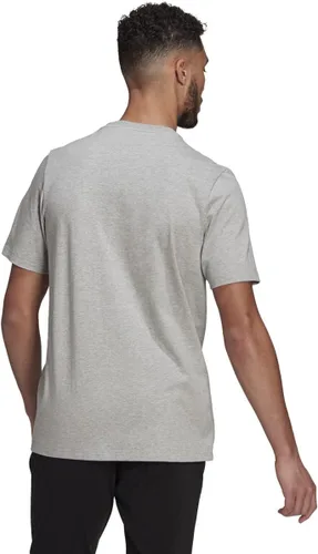 Vista 2 de adidas Camiseta Badge of Sport para hombre, color gris medio jaspeado y negro, talla L, GrisNegro (Medium Grey HeatherBlack)
