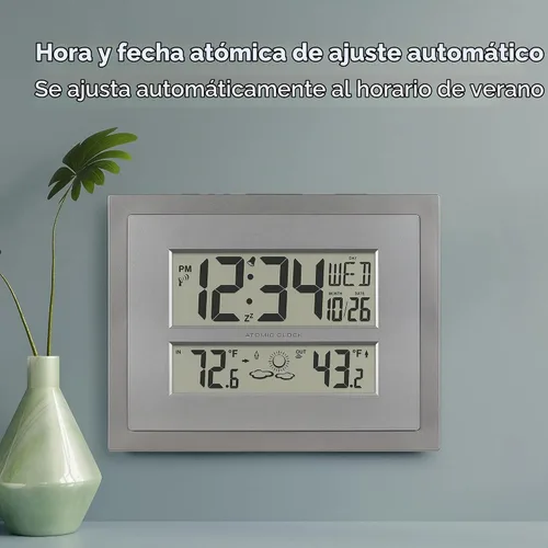 Vista 4 de La Crosse Technology Reloj atómico de pared/mesa (512-85937)