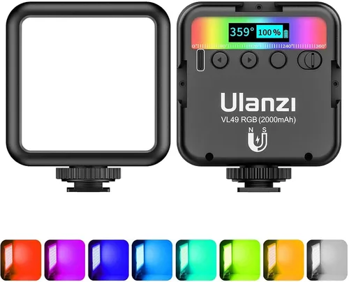 Vista 2 de ULANZI Luces de video RGB VL49 + linda luz impermeable LITE de ULANZI
