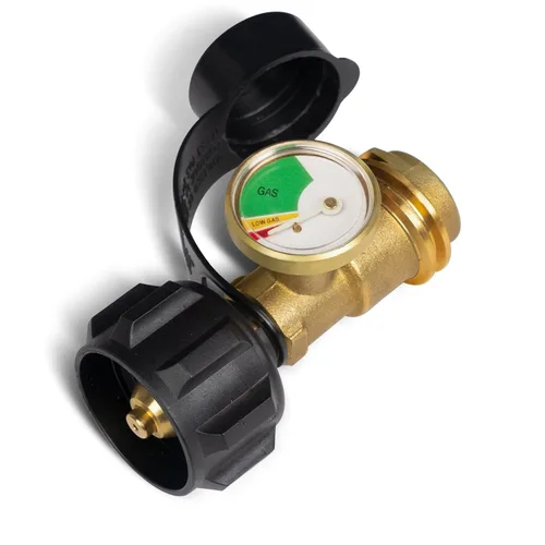 Vista 11 de GASPRO Divisor de propano con calibre, divisor de tanque de propano de 2 vías para 5-40 libras, perfecto para calentadores, estufas de campamento