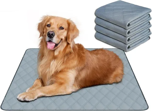 Vista 18 de RIOUSSI - Almohadillas reutilizables para orina para perros, cachorros, lavables, absorbentes, a prueba de fugas Soft Material Non-Slip Bottom