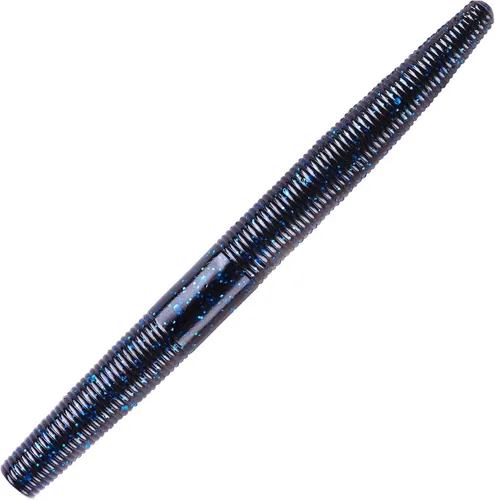 Vista 43 de Yum - Gusano de plástico blando Yum Dinger de 5 pulgadas, escamas azules y negras, 30 unidades Bicho Bama