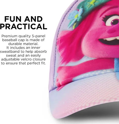 Vista 4 de DreamWorks Gorra de béisbol ajustable para niñas de 4 a 7 años