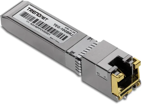 Vista 7 de TRENDnet SFP to RJ45 10GBASE-LR SFP+ Módulo LC monomodo, TEG-10GBS10, hasta 6.2 mi (6.2 millas), Transceptor SFP conectable en caliente, Conector LC