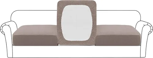Vista 59 de Flamingo P Funda de cojín elástica de alta estiramiento para asiento de sofá, protector de muebles para sofá, funda de sofá suave y flexible