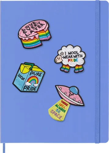 Vista 3 de Moleskine Se adhieren al orgullo, siempre habrá espacio, parche adhesivo de Ashton Attzs