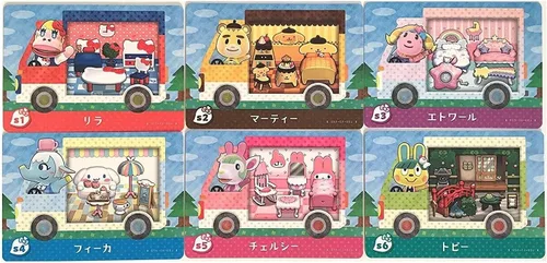 Vista 2 de Nintendo Animal Crossing Amiibo Cards - Sanrio Collaboration 1 Pack 2 Tarjetas