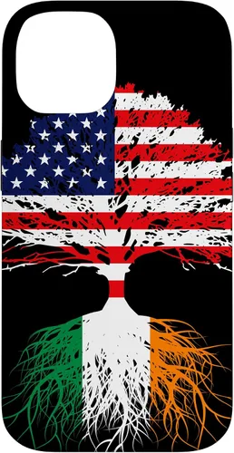 Vista 4 de iPhone 16 Ireland Born Irish Family Roots Irish American US Flag Gift Case