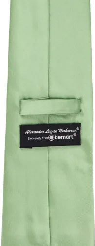 Vista 92 de tiemart Corbata de color sólido para hombre Longitud estándar