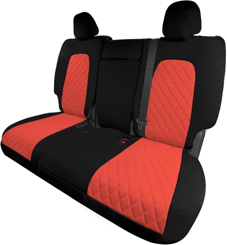 Vista 21 de FH Group Fundas de asiento de automóvil de ajuste personalizado hechas específicamente para Tesla Model Y Ultraflex 2020-2025, fundas de asiento