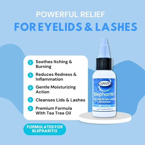 Vista 3 de Blepharitin - Suero de blefaritis para párpados y pestañas oculares propensos a blefaritis, rosácea ocular, demodex 1 oz
