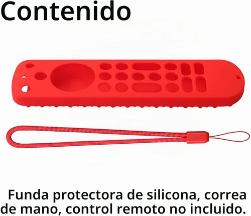 Vista 3 de Funda de silicona para Voice Remote Pro 2022, funda de silicona para control remoto por voz Pro 2022 con cordón (negro)