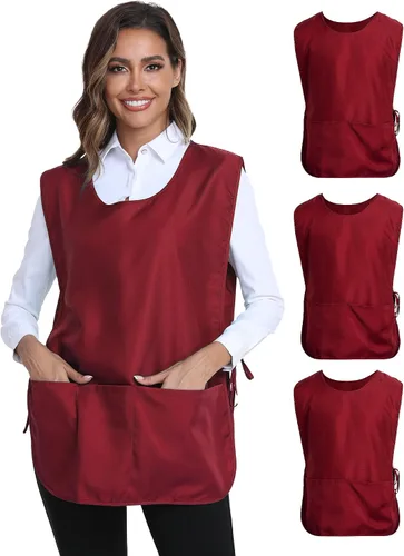Vista 22 de Xeoxarel Delantal de zapatero unisex con chaleco de 3 bolsillos