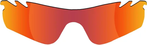 Vista 2 de Lentes de repuesto para gafas de sol Oakley Radarlock Path ventiladas, Rojo