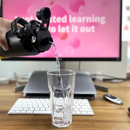 Vista 5 de Tapa de boquilla para botellas de agua Hydroflask de boca ancha, tapas de popote de repuesto para botella de agua Hydro Flask de boca ancha de 32