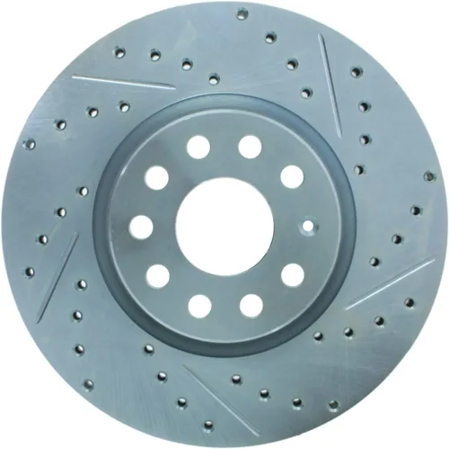 Vista 3 de StopTech 227.33098L Select Sport Perforado y ranurado Rotor de freno; Delantero izquierdo