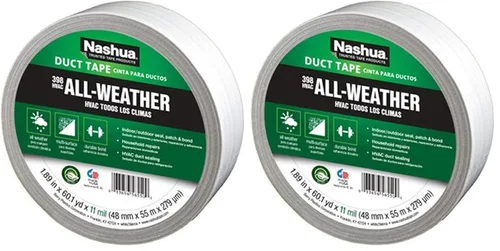 Vista 11 de Nashua 398 Cinta adhesiva de grado profesional, 60 yardas de largo x 1-1/2" de ancho, color plateado