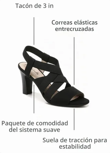 Vista 3 de LifeStride Charlotte para mujer Negro