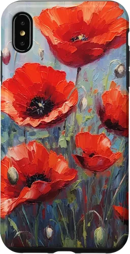 Vista 11 de Funda para iPhone 12/12 Pro Red Poppies Flowers In A Field