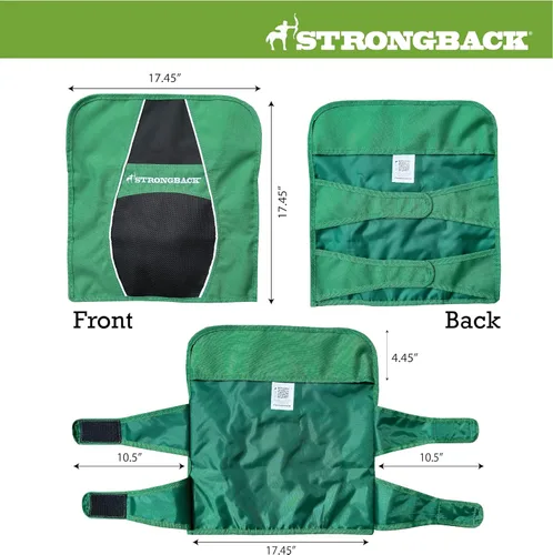Vista 7 de STRONGBACK Stadium Seat for Bleachers with Lumbar Support & Back Support Negro/Gris