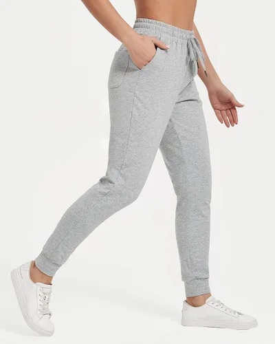 Vista 2 de Stelle Pantalones deportivos ligeros de cintura alta para mujer pantalones deportivos de entrenamiento con bolsillos 28 pulgadas