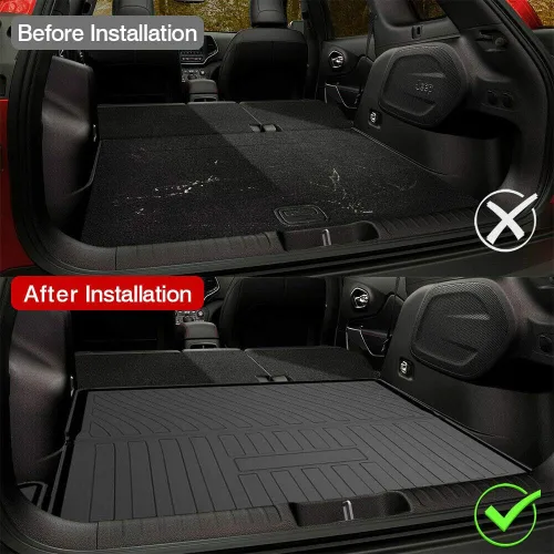 Vista 3 de Revestimientos de carga TPO para todo tipo de clima, ajuste personalizado para Jeep Cherokee 2019-2026 3D Precision Fit Waterproof Durable
