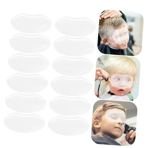 Vista 3 de ibasenice 100 piezas para visera de corte de pelo de ducha, cubierta de pestañas desechable, material seguro para mascotas para salón