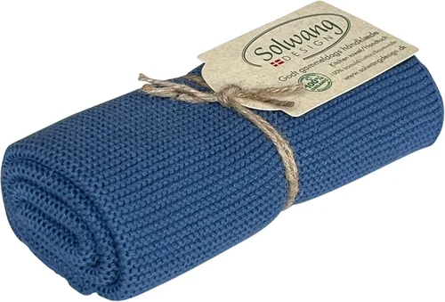 Vista 15 de Solwang 100% algodón orgánico certificado fabricado en la India Toalla de cocina/mano de diseño danés (verde ártico orgánico)