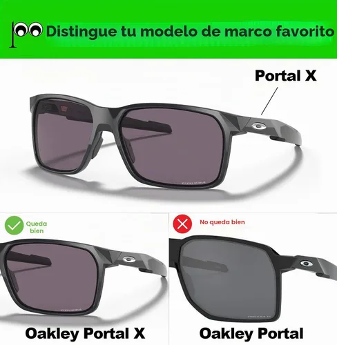 Vista 4 de Lentes polarizadas de repuesto para gafas de sol Oakley Portal X OO9460 azul Iridium