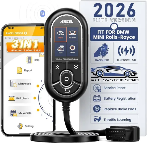 Vista 10 de ANCEL BD310 Escáner OBD2 y Lector de Códigos del Motor - Prueba Avanzada de Batería, Análisis de Viaje, Prueba de Rendimiento, Herramienta