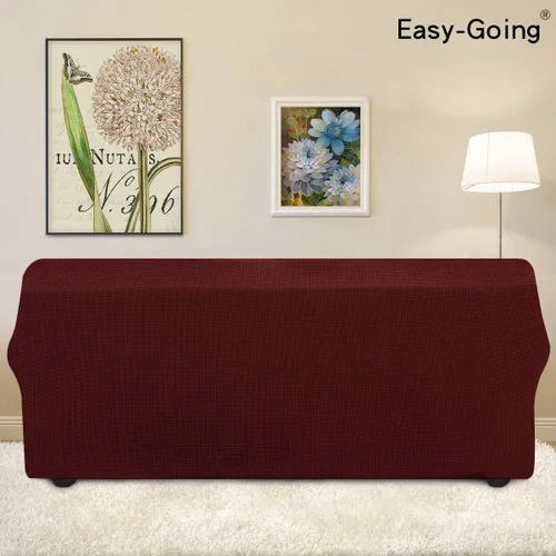 Vista 321 de Easy-Going - Funda elástica sobredimensionada para sofá, 1 pieza, protector muebles, suave, parte inferior elástica, para niños, tela jacquard