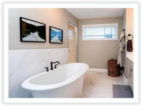 Vista 12 de Mirrors & Marble Espejo de tocador LED rectangular (48 x 32 pulgadas), vidrio antivaho moderno iluminado lateral para baño, dormitorio y montaje