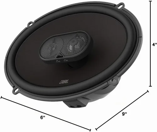 Vista 8 de JBL Sistema de altavoces de audio para automóvil multielemento elevador de 6" x 9", color negro