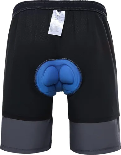 Vista 3 de EZRUN - Pantalones cortos de ciclismo de montaña acolchados 3D para hombre